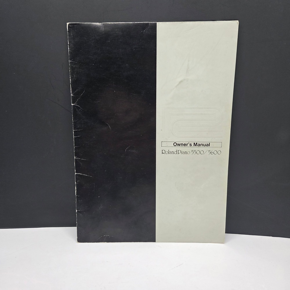 Roland Owner's Manual Digital Piano HP-5500 HP-5600 - Vintage Guide Booklet